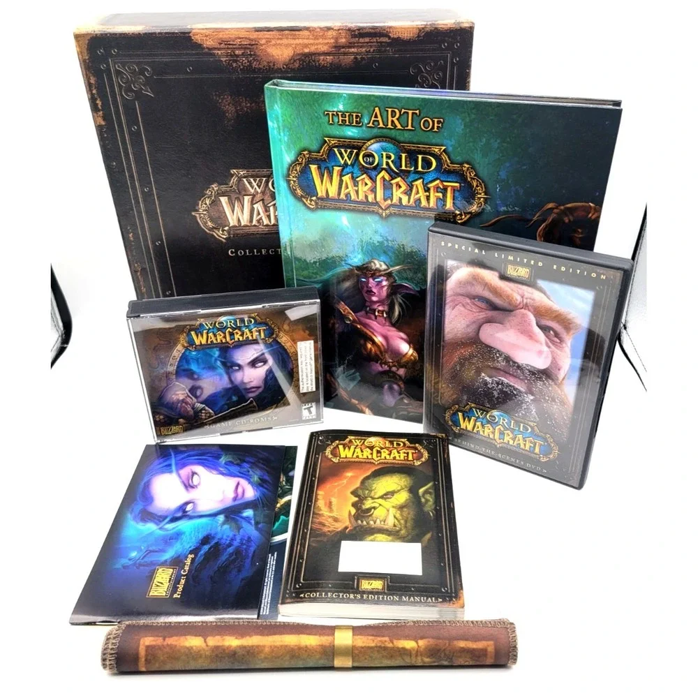 World of Warcraft Collector's Edition PC Boxed Set 2004 Complete See Description